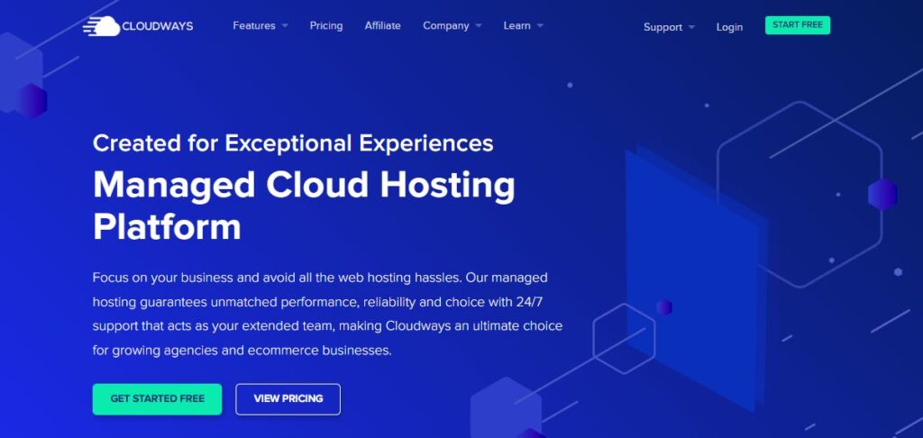 Cloudways web hosting