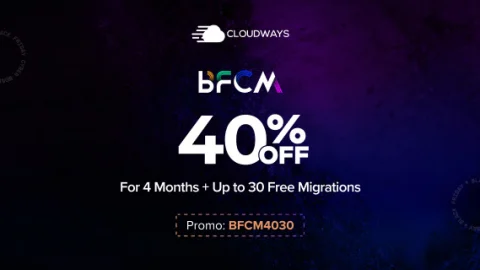 Cloudways Black Friday web hosting deals