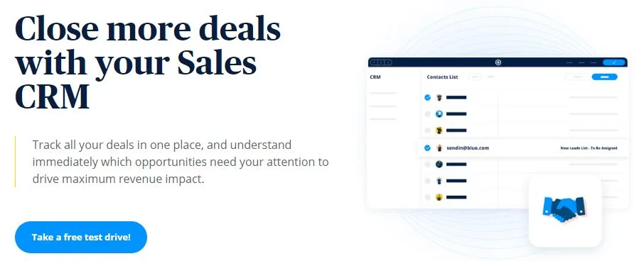 sendinblue review_sales-crm