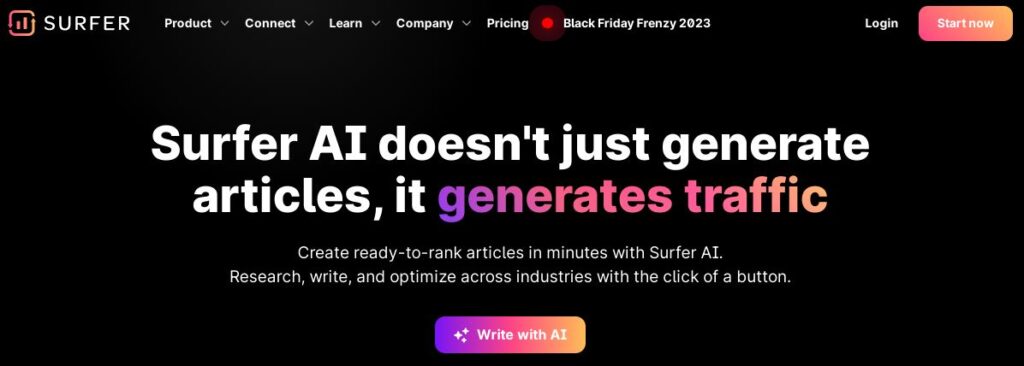 AI Affiliate Programs to join - Surfer AI