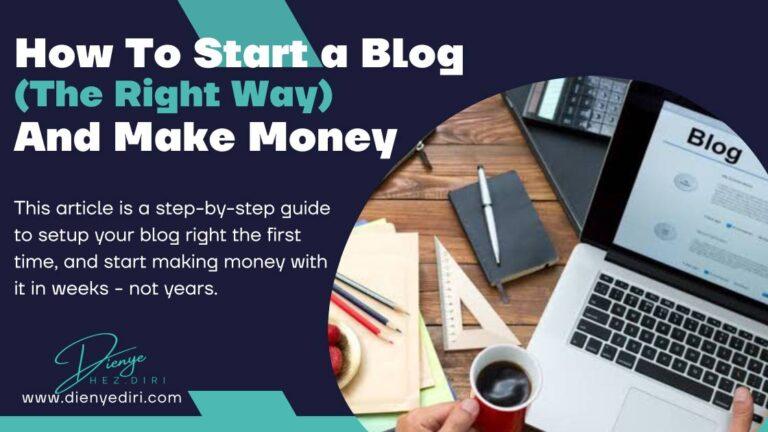 Blogging - How to Start a Blog